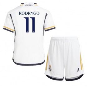 Real Madrid Rodrygo Goes #11 Domaci Dres za djecu 2023-24 Kratak Rukav (+ Kratke hlače)